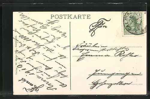 AK Calmbach /Wildbad, Totalansicht der Heilstätte Charlottenhöhe