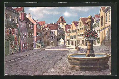 AK Meersburg a. B., Unterstadtstrasse, Unteres Tor