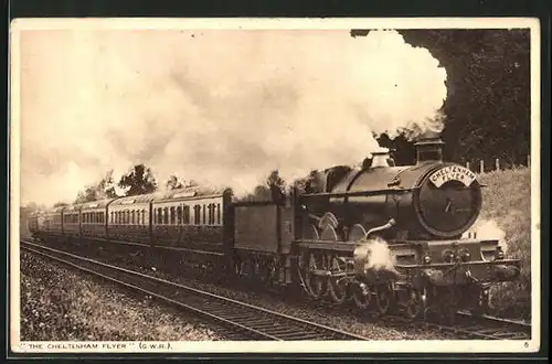 AK englische Eisenbahn The Cheltenham Flyer, Great Western Railway Company