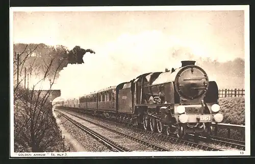 AK englische Eisenbahn Golden Arrow 861, S RLY