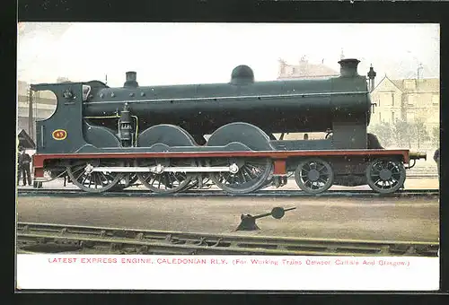 AK englische Eisenbahn 49, Latest Express Engine, Caledonian Railway