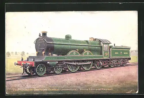 AK englische Eisenbahn 730, Four Cylinder Compound Express Locomotive, NER