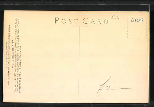 AK englische Eisenbahn The Bristolian, GWR