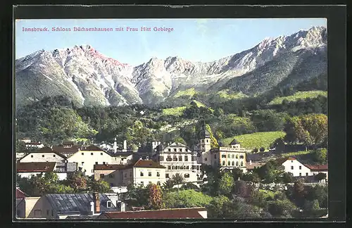 AK Innsbruck, Schloss Büchsenhausen, Frau Hitt Gebirge