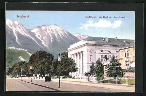 AK Innsbruck, Stadttheater und Hungerburg