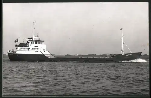 Fotografie Frachtschiff Lille Karen in Fahrt