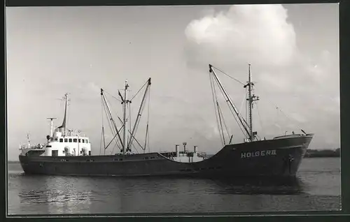 Fotografie Frachtschiff Holger II auf See