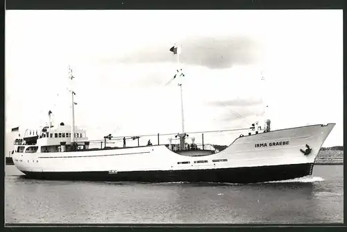 Fotografie Frachtschiff Irma Graebe in Fahrt
