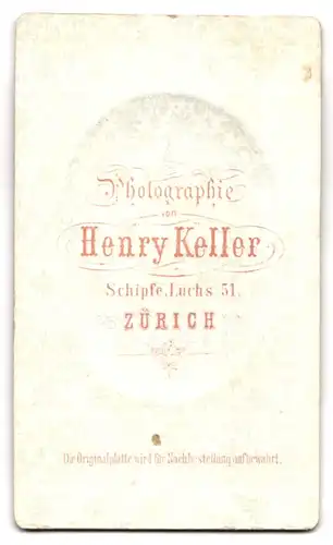 Fotografie Henry Keller, Zürich, Schipfe Luchs 51, Brustportrait junge Dame mit Hochsteckfrisur