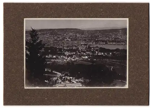 14 Fotografien unbekannter Fotograf, Ansicht Zürich, Hauptbahnhof, Kirche Enge, Tonhalle Krematorium Landesmuseum, Hafen