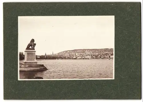 14 Fotografien unbekannter Fotograf, Ansicht Zürich, Hauptbahnhof, Kirche Enge, Tonhalle Krematorium Landesmuseum, Hafen