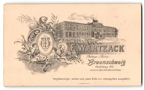 Fotografie E. Wartzack, Braunschweig, Bohlweg 20, Ansicht Braunschweig, Blick auf das Schloss