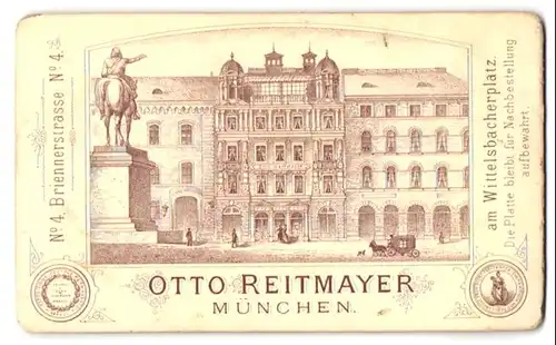 Fotografie Otto Reitmayer, München, Ansicht München, Blick auf das Gebäude des Ateliers