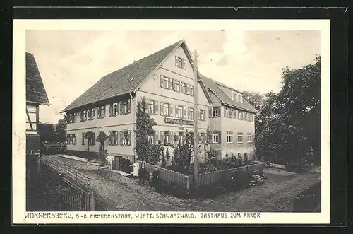 AK Wörnersberg O. A. Freudenstadt /Württ. Schwarzwald, Gasthaus zum Anker