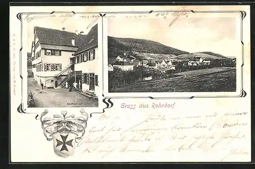 AK Rohrdorf, Gasthaus zum Ochsen, Teilansicht