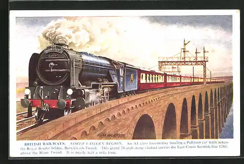 AK North Eastern Region, Lokomotive No. 60117 The Queen of Scots der Britisch Railways