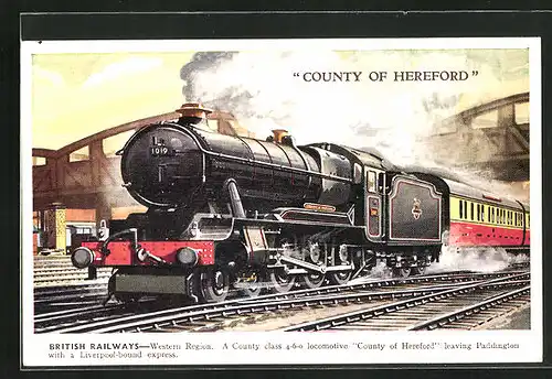 AK County of Hereford No 1019, British Railways, englische Eisenbahn