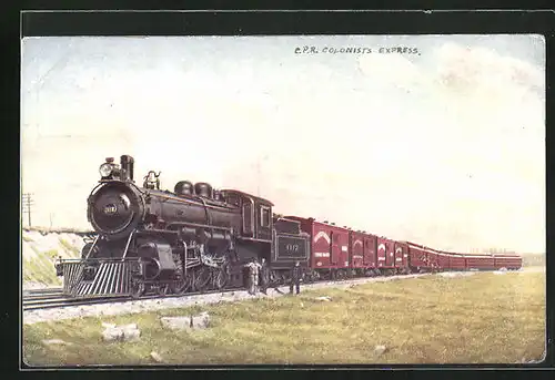 AK EPR Colonists Express No 1112, Canadian Pacific Railway, englische Eisenbahn