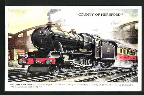 AK County of Hereford No 1019, British Railways, englische Eisenbahn