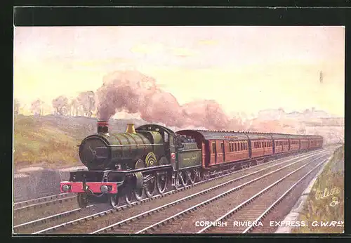 AK Cornish Riviera Express, G.W. Rly, englische Eisenbahn