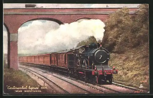 AK Continental Express, G.E. Rly., englische Eisenbahn