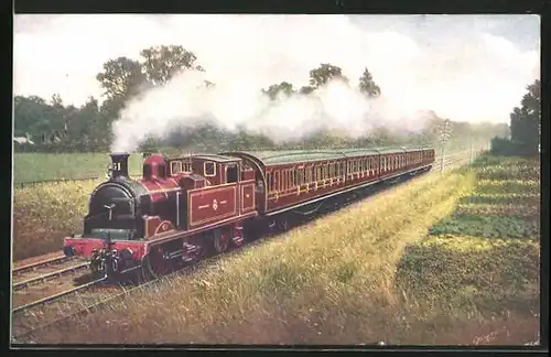 Künstler-AK Aylesbury Train, Metropolitan Rly., englische Eisenbahn