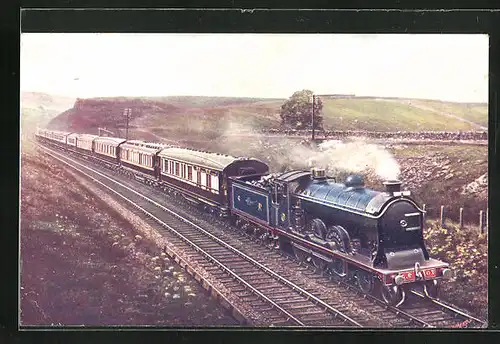 AK Glasgow West Coast Express No 903 Cardean, englische Eisenbahn