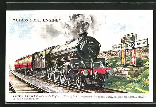 AK Class 5 M.T. Engine, British Rly., englische Eisenbahn