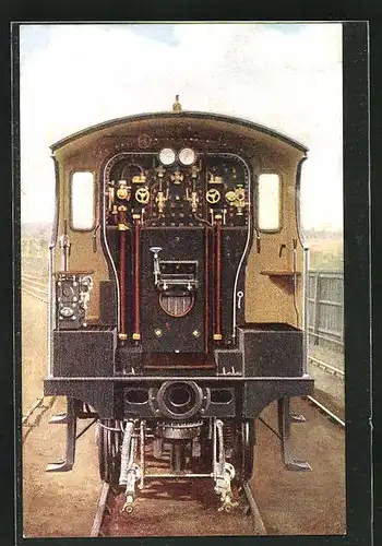 AK L.Y.R. Bogie Passenger Engine No. 1400, englische Eisenbahn