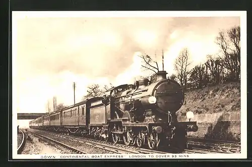 AK Down Continental Boat Express, englische Eisenbahn