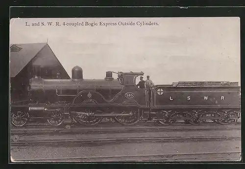 AK L. and S. W. R. Bogie Express Outside Cylinders, englische Eisenbahn