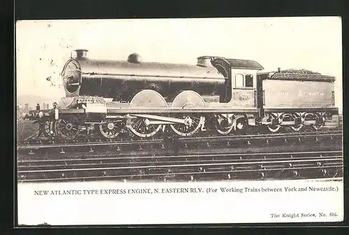 AK New Atlantic Type Express Engine, N. Eastern Rly., englische Eisenbahn