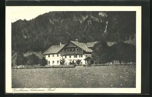 AK Schluxen, Gasthaus v. L. Mertel