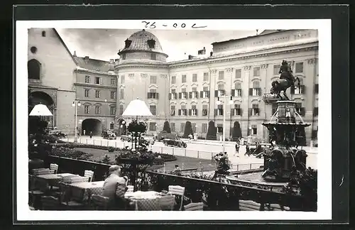 AK Innsbruck, Rennplatz mit Brunnen