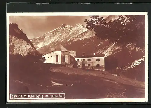 AK Absam, Blick auf St. Magdalena im Halltal