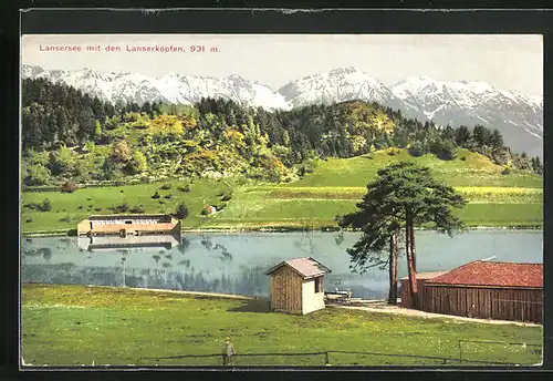 AK Lans, Panorama mit Lansersee und Lanserköpfen