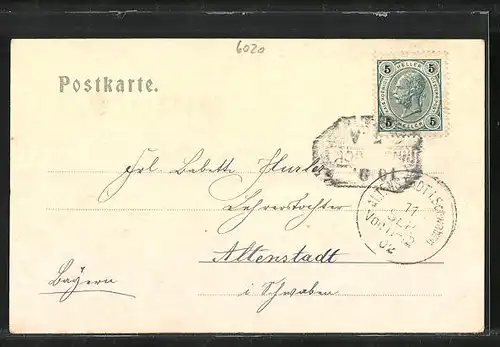 AK Innsbruck, Maria - Theresienstrasse und Annasäule