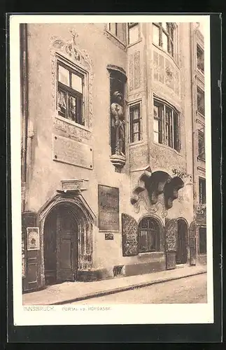 AK Innsbruck, Portal in der Hofgasse