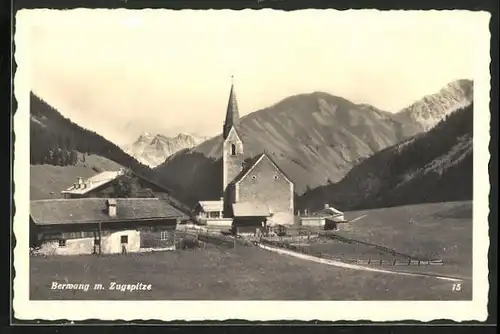 AK Berwang, Kirche gegen Zugspitze