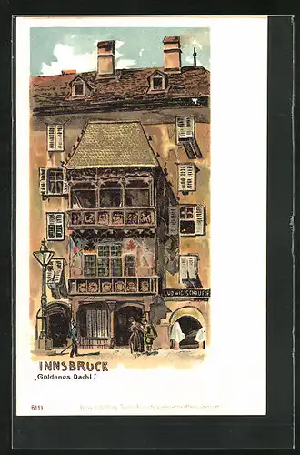 Präge-Lithographie Innsbruck, Goldenes Dachl