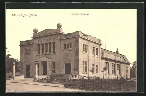 AK Warnsdorf / Varnsdorf, Lichtbild-Theater, Kino