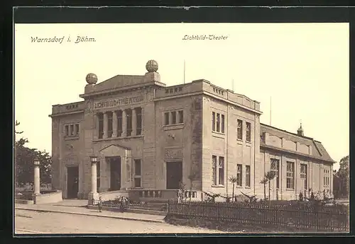 AK Warnsdorf / Varnsdorf, Lichtbild-Theater, Kino