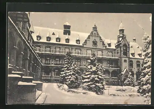 AK Freiburg i. B., Diakonissenhaus im Winter