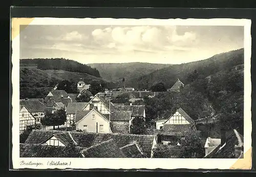 AK Breitungen /Südharz, Blick über Dächer des Ortes