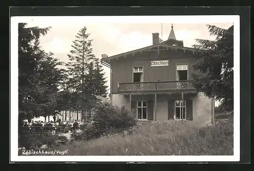 AK Zöbischhaus /Vogtl., Gasthaus Zöbischhaus