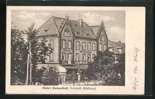 AK Hettstedt, Hotel Kaiserhof