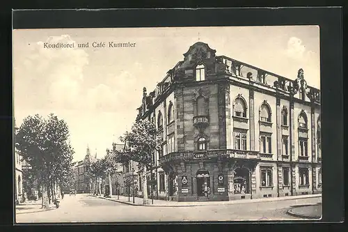 AK Landau, Konditorei und Cafe Kummler