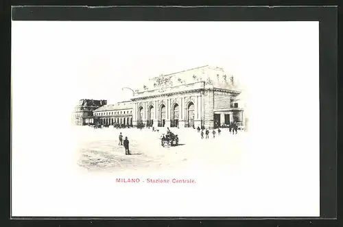 AK Milano, Stazione Centrale, Bahnhof