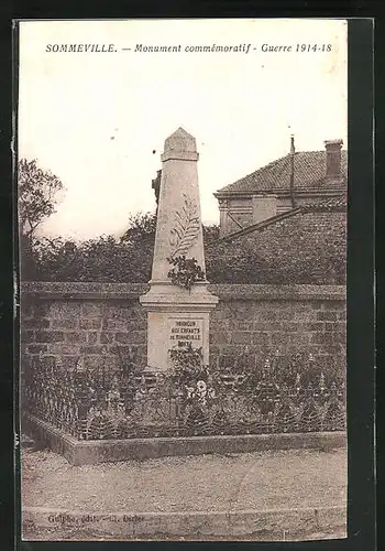 AK Sommeville, Monument commémoratif