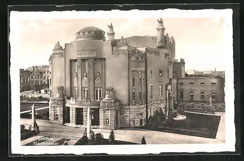 AK Cottbus, Blick auf das Stadttheater